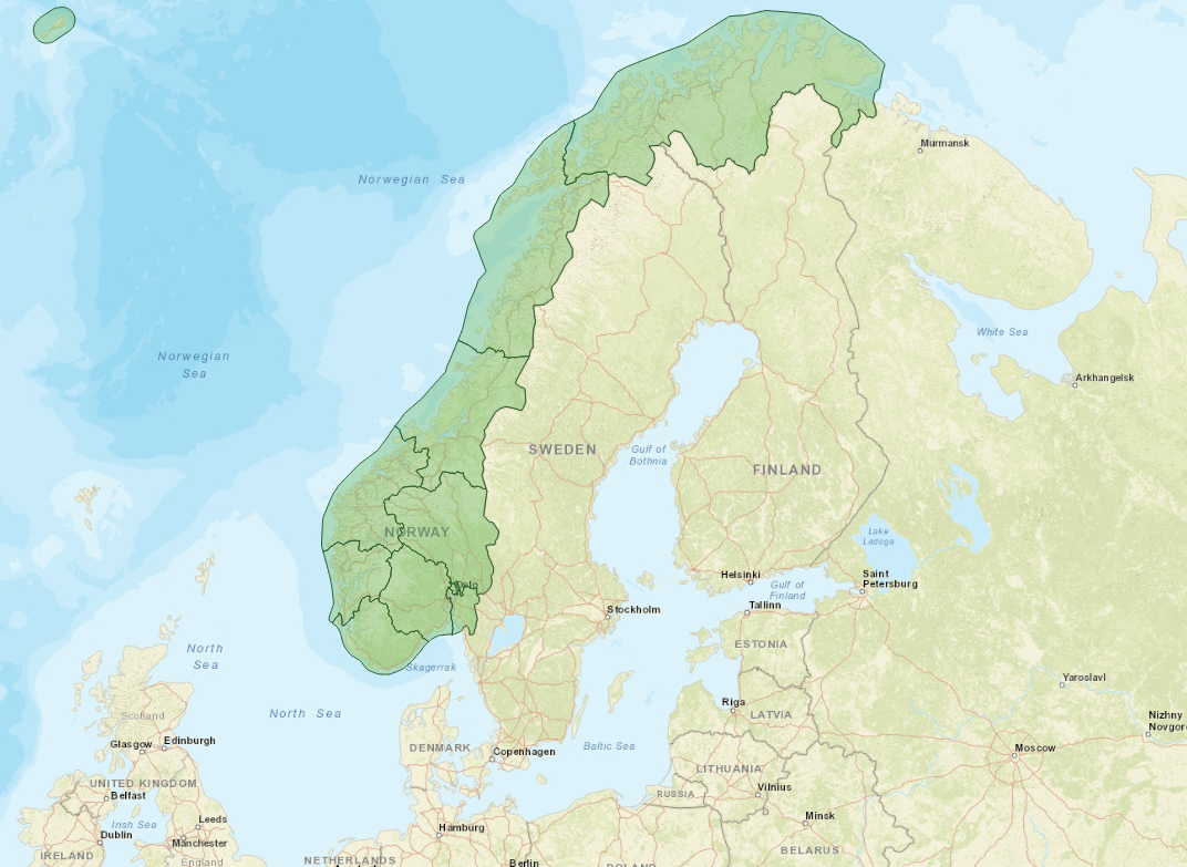 Postnummer i Norge - 1-siffrig nivå