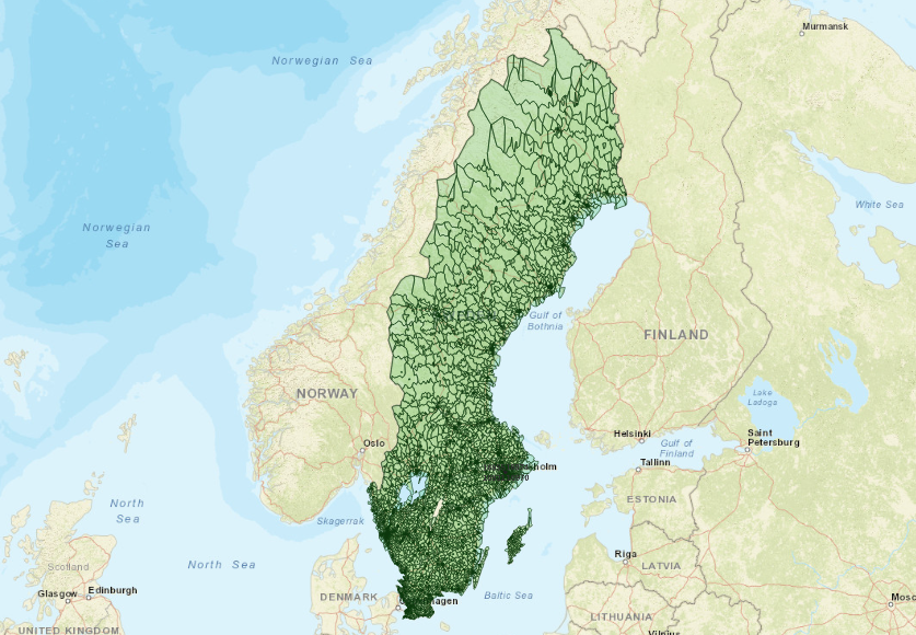 Postnummer i Sverige - 5-siffrig nivå