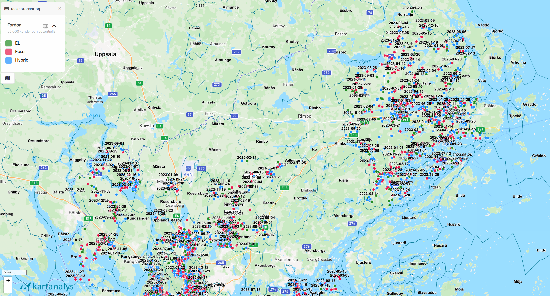 Visualisera leveransdata på karta och stärk lönsamheten