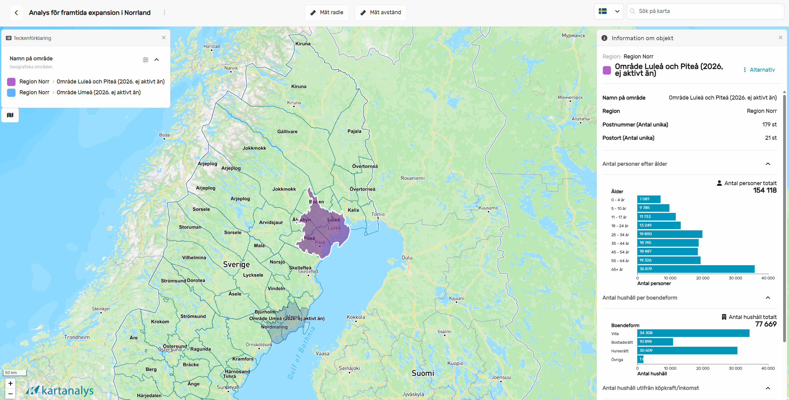 Kartanalys - Skapa, spara och arbeta med hur många kartor ni vill