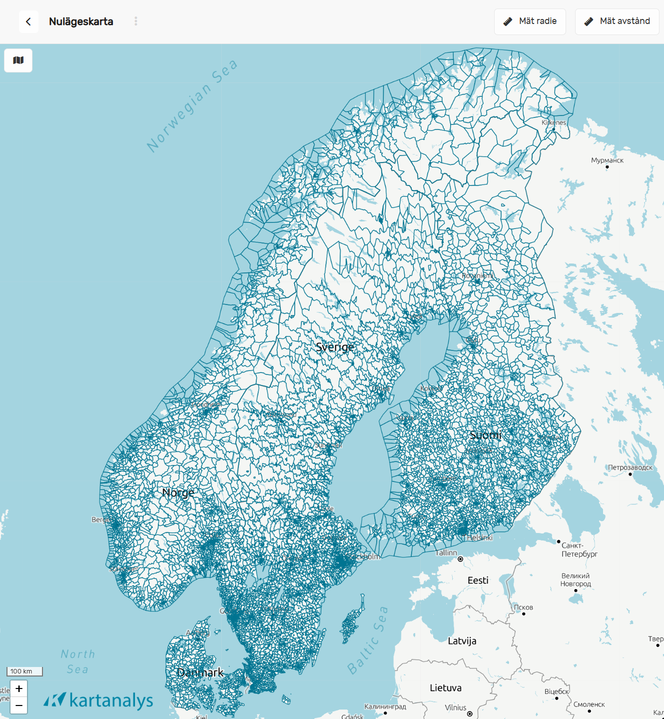 Kartanalys - Nordisk täckning i ett och samma verktyg